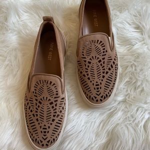 Nine West Oletta Platform Cutout Slip On Shoes